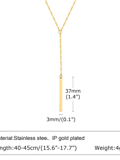 1569 Stainless steel Tassel Minimalist Tassel Necklace