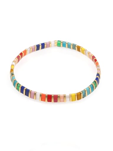 TL B190091B Miyuki Millet Bead Multi Color Heart Bohemia Handmade Beaded Bracelet
