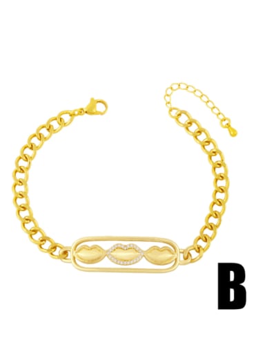 Brass Cubic Zirconia Ball Vintage Bracelet