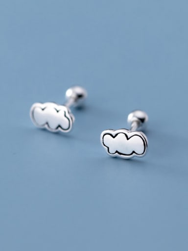 custom 925 Sterling Silver Cloud Cute Stud Earring