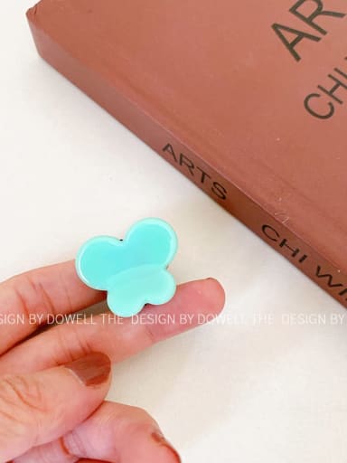 Sky blue 2.8cm Cellulose Acetate Trend Bowknot Alloy Jaw Hair Claw