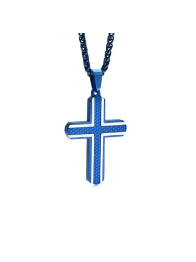 Stainless steel Enamel Cross Minimalist Regligious Necklace