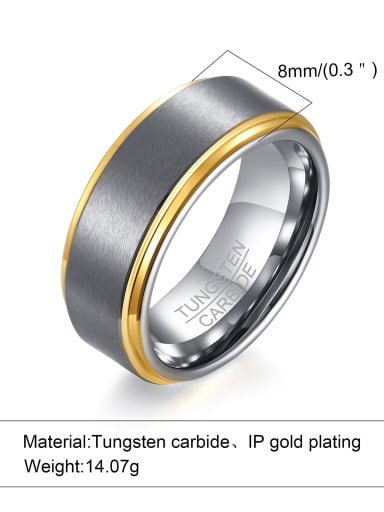 New product Phnom Penh TCR 015 Tungsten Geometric Minimalist Band Ring