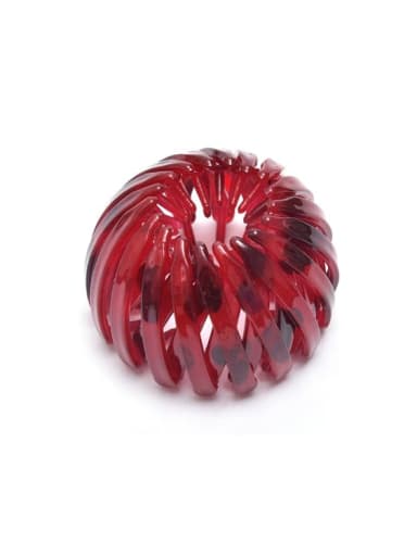 bright red Cellulose Acetate Minimalist Geometric Hair Rope