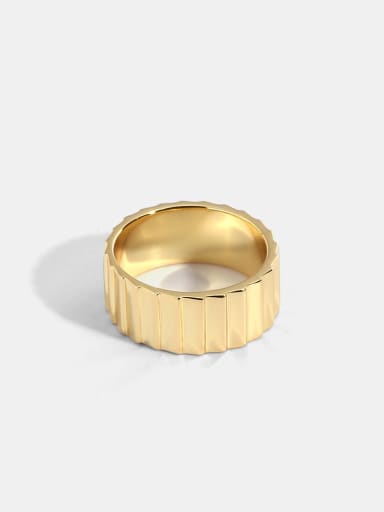 Brass Round Vintage Band Ring