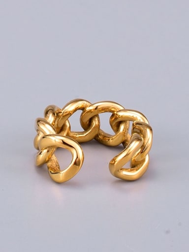 Titanium geometry  chain Vintage Band Ring