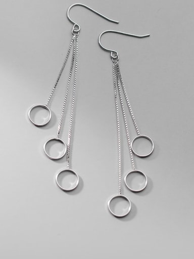 925 Sterling Silver Geometric Minimalist Threader Earring
