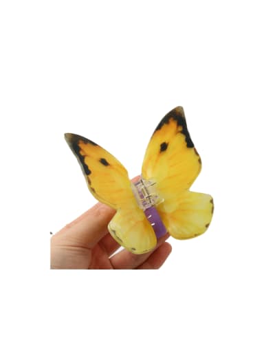 H651 Cellulose Acetate Trend Butterfly Alloy Jaw Hair Claw