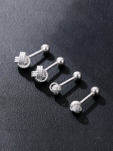 925 Sterling Silver knot Cute Stud Earring