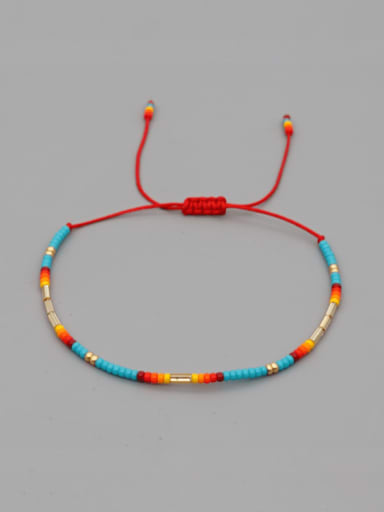 MI B200580A Miyuki Millet Bead Multi Color Bohemia Handmade Weave Bracelet