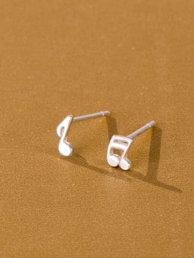 925 Sterling Silver Heart Cute Stud Earring