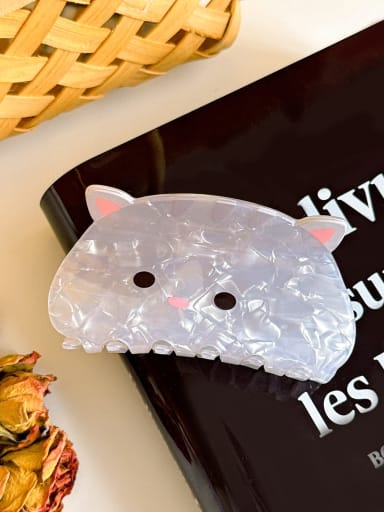 ?? 8.7cm Acrylic Trend Cat Alloy Multi Color Jaw Hair Claw