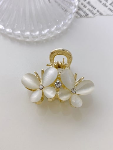 Alloy Cats Eye  Minimalist Butterfly  Jaw Hair Claw
