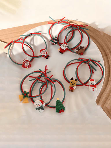 custom Acrylic Minimalist Christmas Seris Multi Color Hair Rope