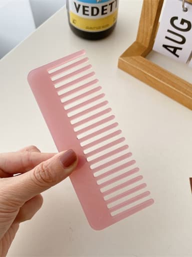 Tender pink 13cm Cellulose Acetate Trend Geometric Multi Color Hair Comb