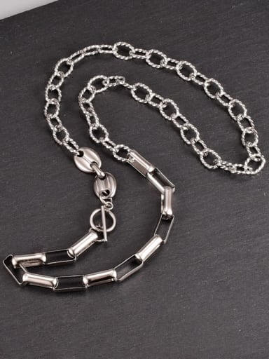 Titanium Steel Geometric Hip Hop Necklace