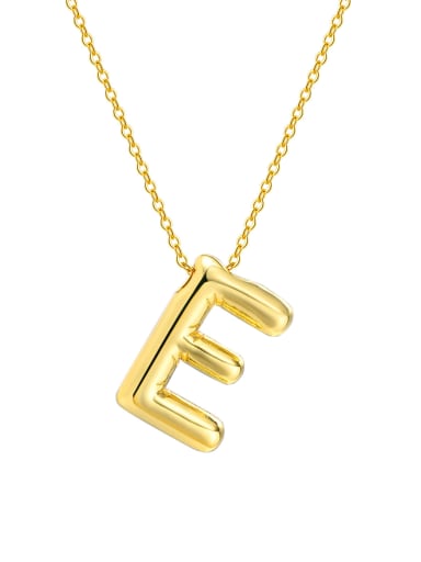 letter E Long 40 +5CM Stainless steel Letter 26 Minimalist Necklace
