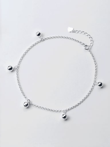 925 Sterling Silver Minimalist Bell  Anklet