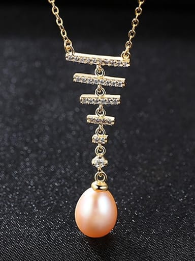 l925 Sterling Silver Freshwater Pearl  pendant Necklace