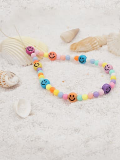 custom Multi Color Polymer Clay Smiley Bohemia Mobile Phone Accessories