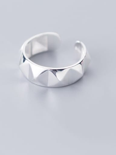 925 Sterling Silver  Smooth Geometric Minimalist Band Ring