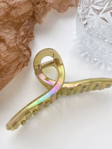Trend Geometric Alloy Resin Multi Color Jaw Hair Claw