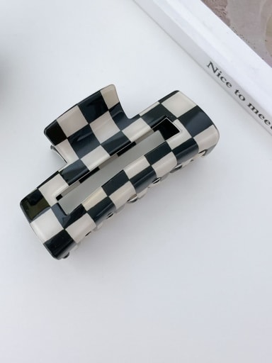 F143 7.8cm+4.2cm Cellulose Acetate Trend Geometric Alloy Jaw Hair Claw