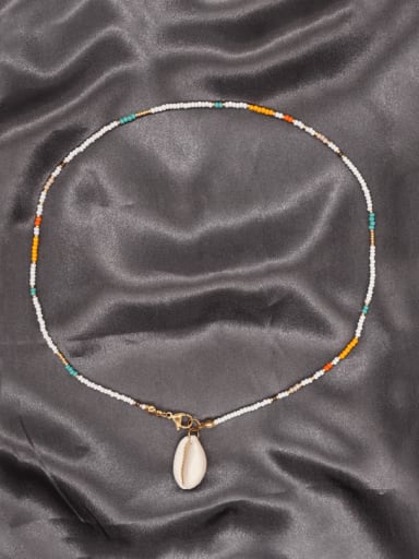 Miyuki Millet Bead Multi Color Irregular Bohemia  Handmade Beaded Necklace