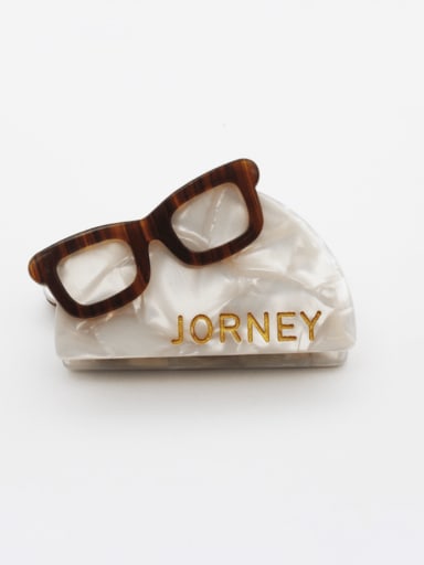 Cellulose Acetate Vintage Geometric Zinc Alloy Jaw Hair Claw
