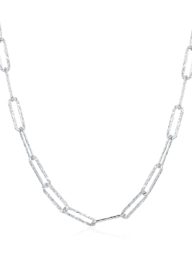 925 Sterling Silver GeometricChain  Minimalist Necklace
