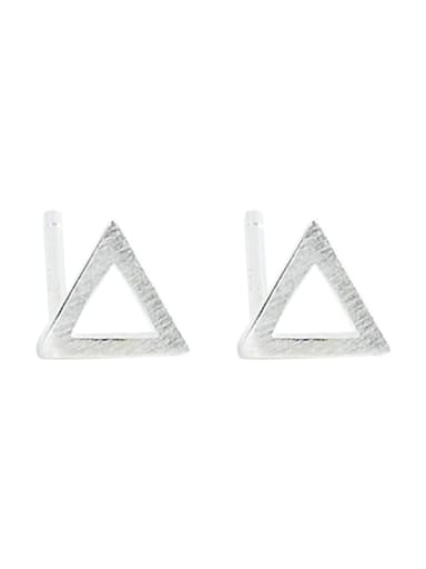 925 Sterling Silver Triangle Minimalist Stud Earring