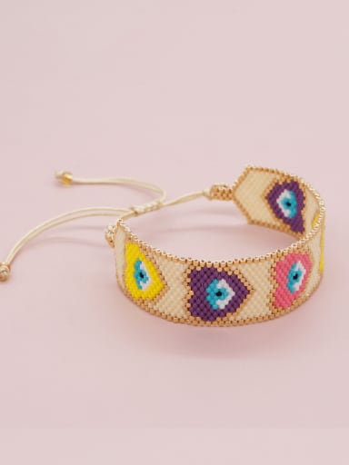 MGB beads Multi Color Geometric Bohemia Handmade Weave Bracelet
