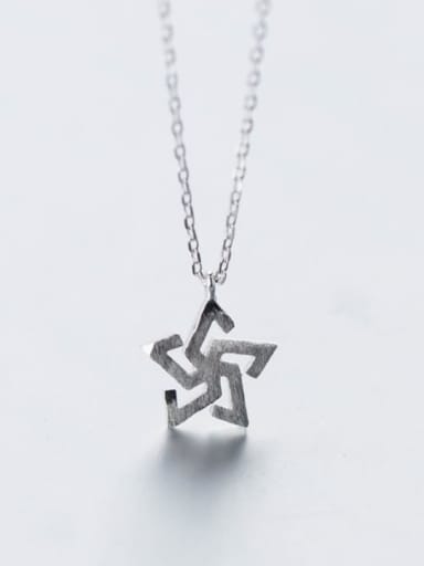 925 Sterling Silver Five-pointed star Minimalist Necklace