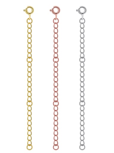 925 Sterling Silver  Minimalist Geometric Tail Chain