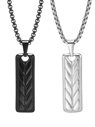 custom Stainless steel Geometric Hip Hop Necklace