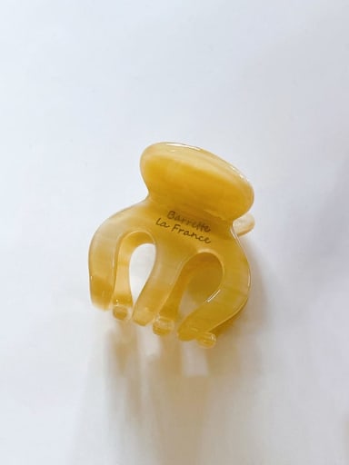 Jelly light coffee 3cm Cellulose Acetate Trend Irregular Jaw Hair Claw