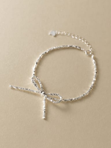 925 Sterling Silver Bowknot Minimalist Bracelet