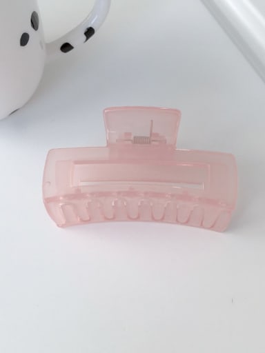 PC pink 8cm Alloy Resin  Minimalist Geometric Jaw Hair Claw