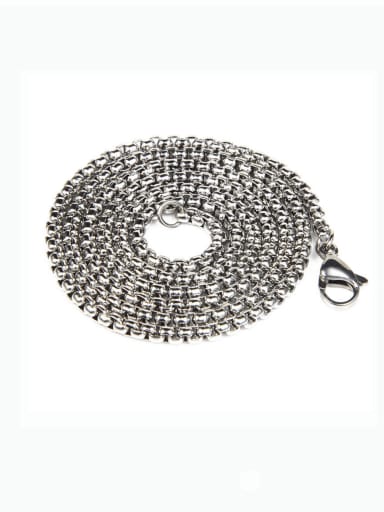 chain 70cm(NO pendant) Titanium Steel Cross Hip Hop Necklace