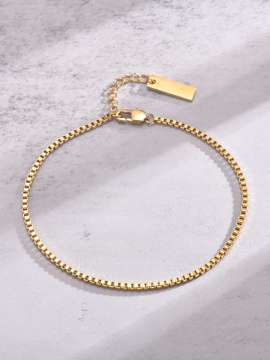 Gold length 21cm Stainless steel Irregular Minimalist Bracelet