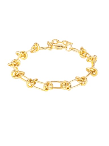 1193 gold Titanium Steel Geometric Hip Hop Link Bracelet