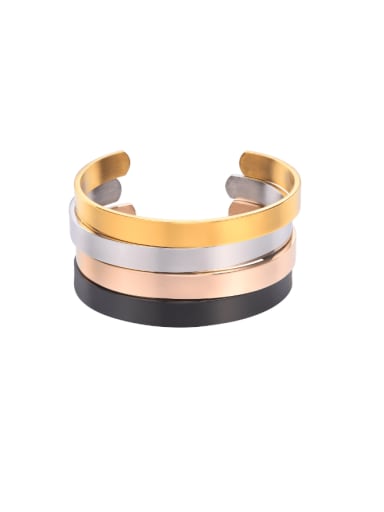 Stainless steel Geometric Minimalist Cuff Bangle