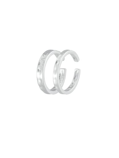 custom 925 Sterling Silver Geometric Vintage Band Ring