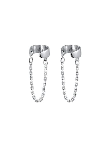 925 Sterling Silver Geometric Minimalist Threader Earring