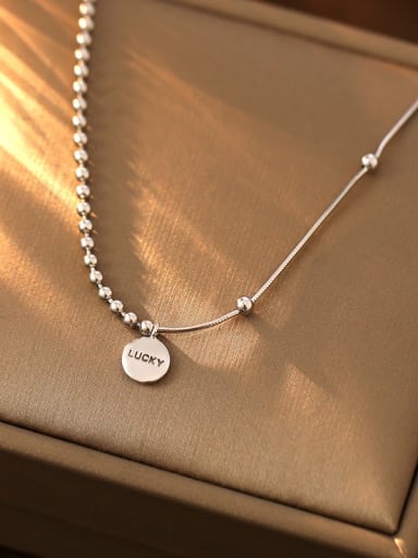 925 Sterling Silver Letter Minimalist Link Bracelet