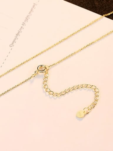 gold 40+5cm 925 Sterling Silver Minimalist Cable Chain