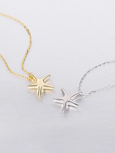 925 Sterling Silver Star Minimalist  Five-pointed star Pendant Necklace