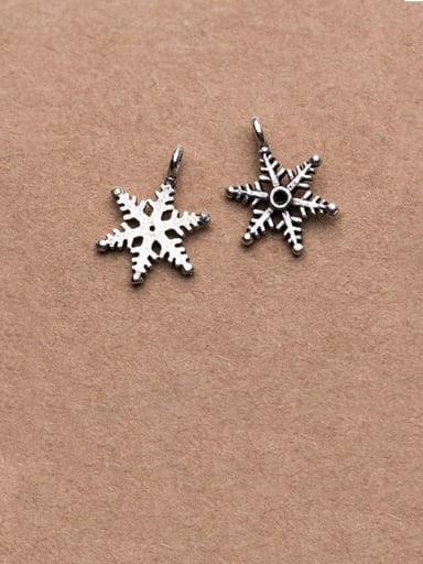 925 Sterling Silver With Minimalist Snowflake Pendant Diy Jewelry Accessories