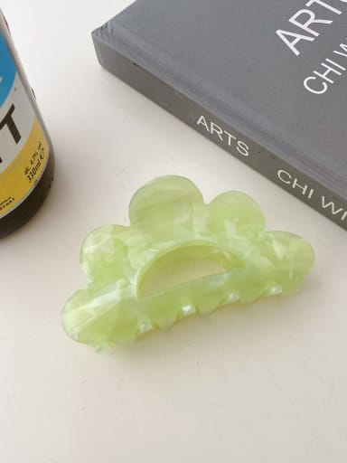 Tender green 8.5 Zinc Alloy Acrylic Trend Flower  Jaw Hair Claw