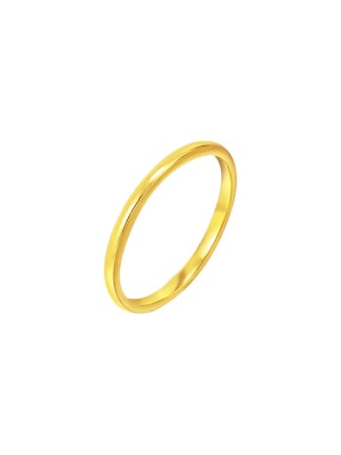 Alloy Round Minimalist Band Ring